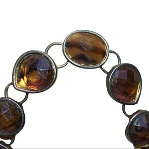 Bojoux renaissances brown colored stones necklace